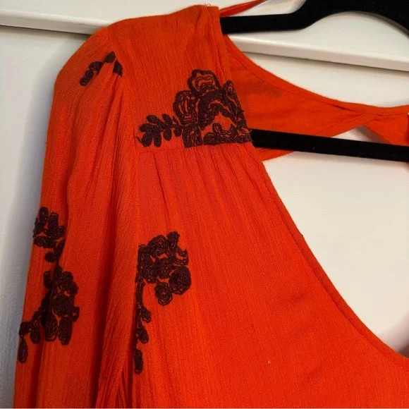 Free People Emma Austen Cotton Long Sleeve Mini Dress - Picture 3 of 10